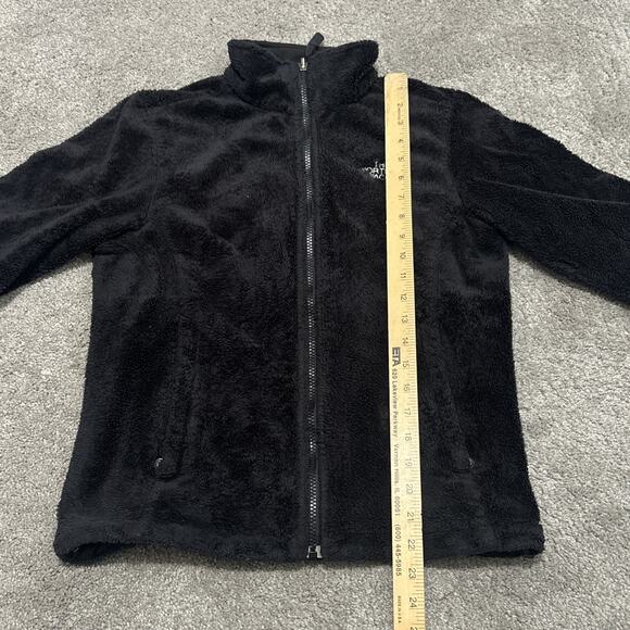 North Face Jacket Womens Medium Black Osito Fleece Full Zip Pockets Plush - Picture 5 of 6